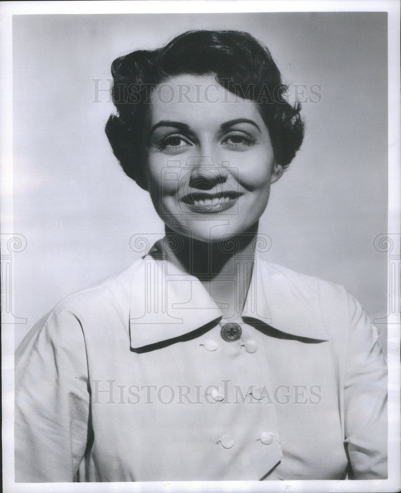 1955 Press Photo Frances Mercer actress - Historic Images