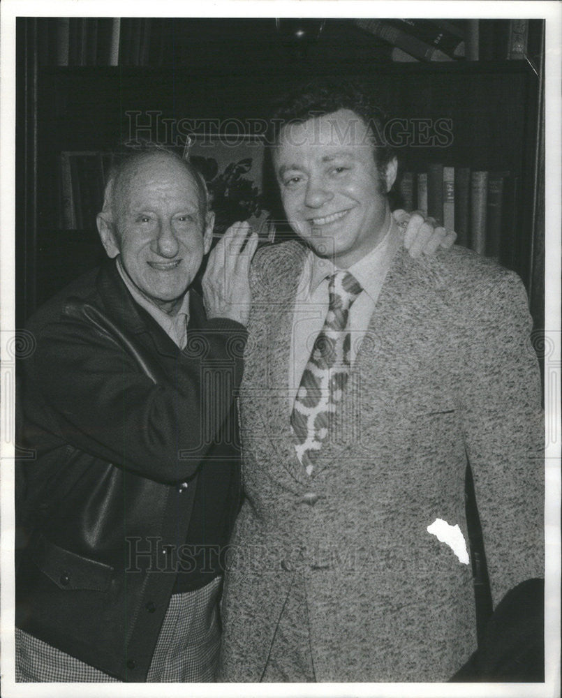 1971 Press Photo Jimmy Durante and Angelo Nicelli - Historic Images