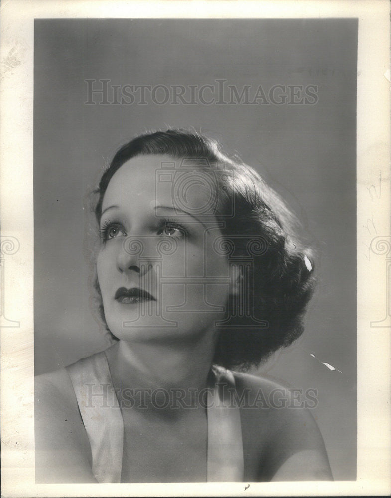 1934 Press Photo radio actress Elaine Melcher - Historic Images