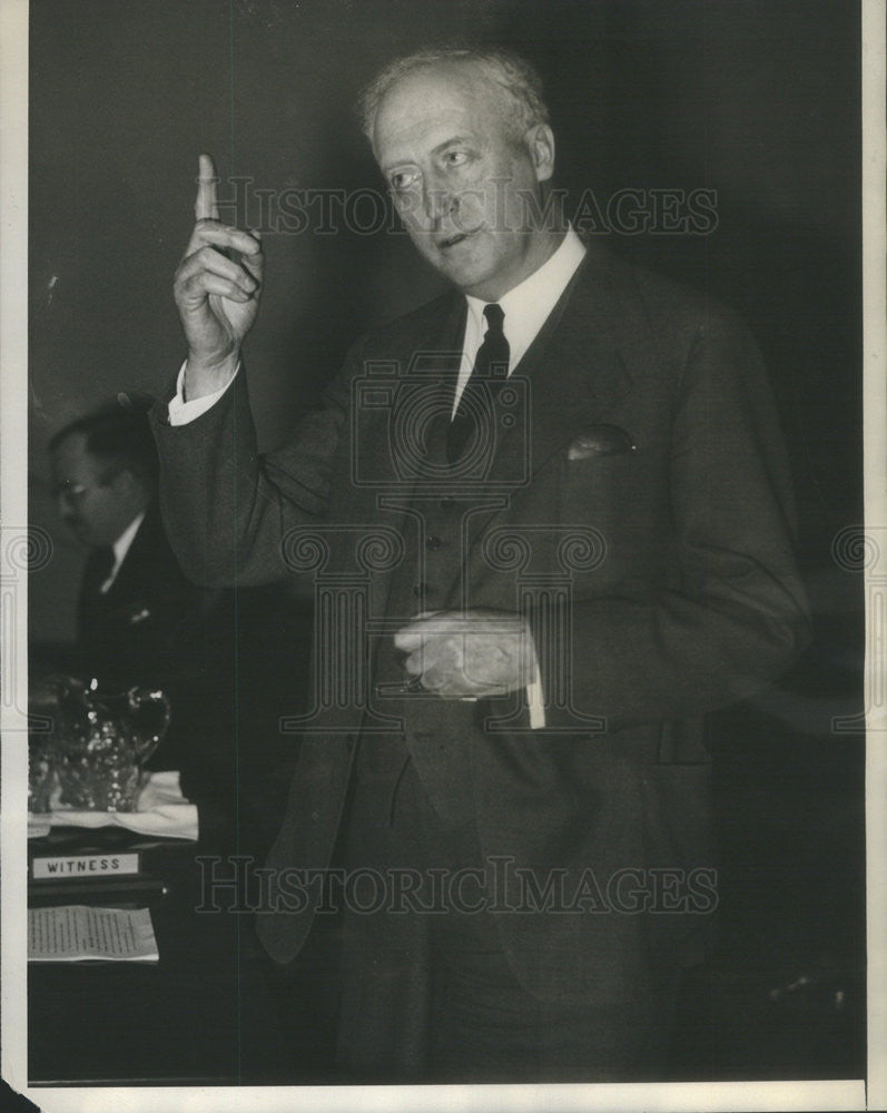 1934 Press Photo Michael J. O&#39;brien pres. Chicago stock exchange - Historic Images