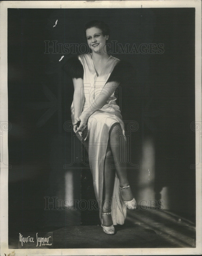 1934 Press Photo Lorraine Anderson,singer - Historic Images