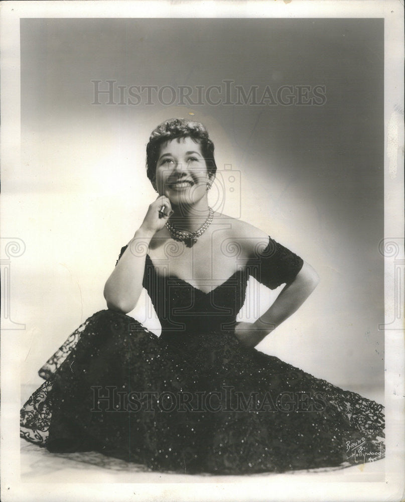 1958 Press Photo Charlotte Rae,comedienne - Historic Images