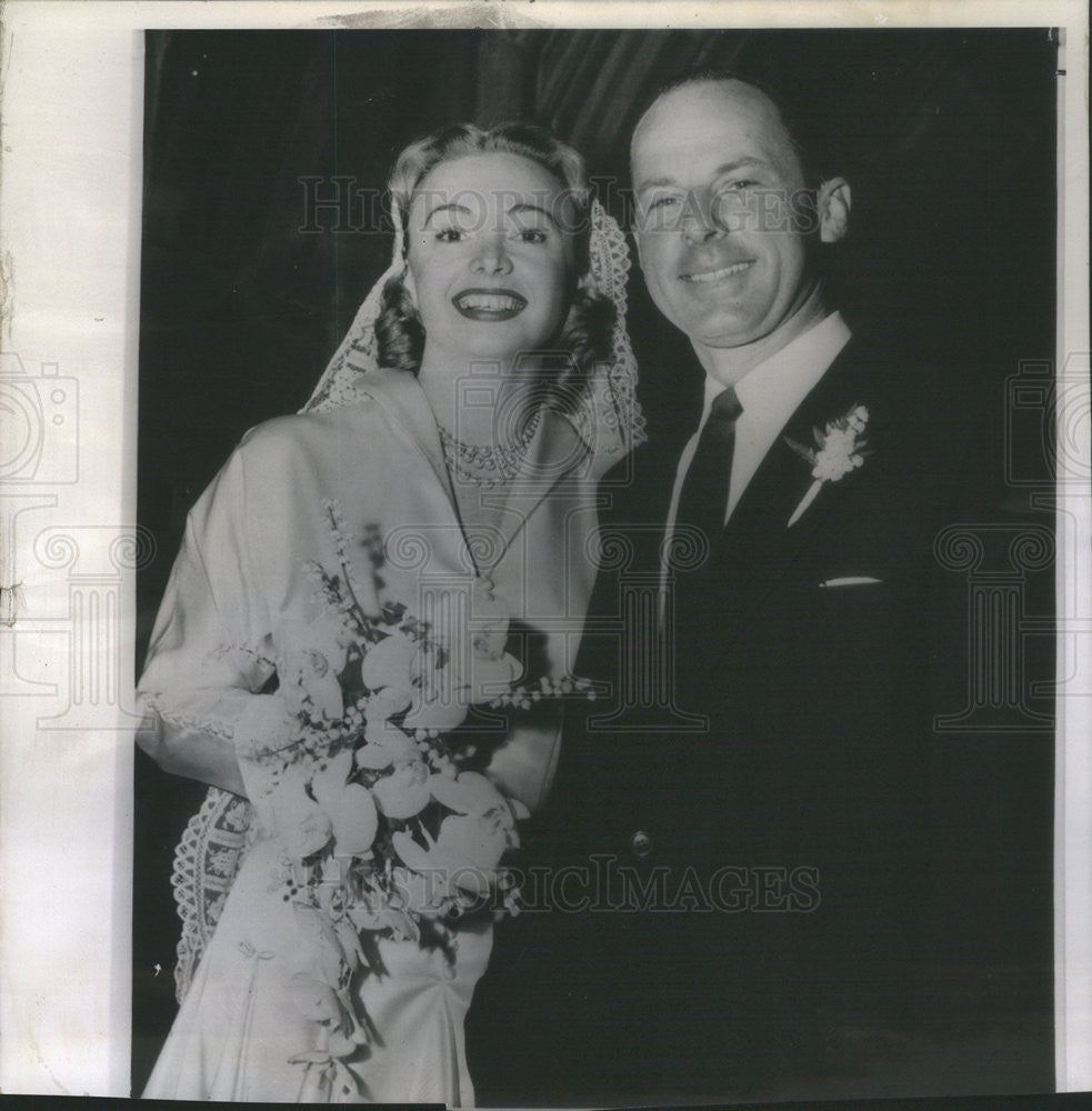 1958 Press Photo Actress Audrey Meadows and husban Randolph Rouse,real estate - Historic Images