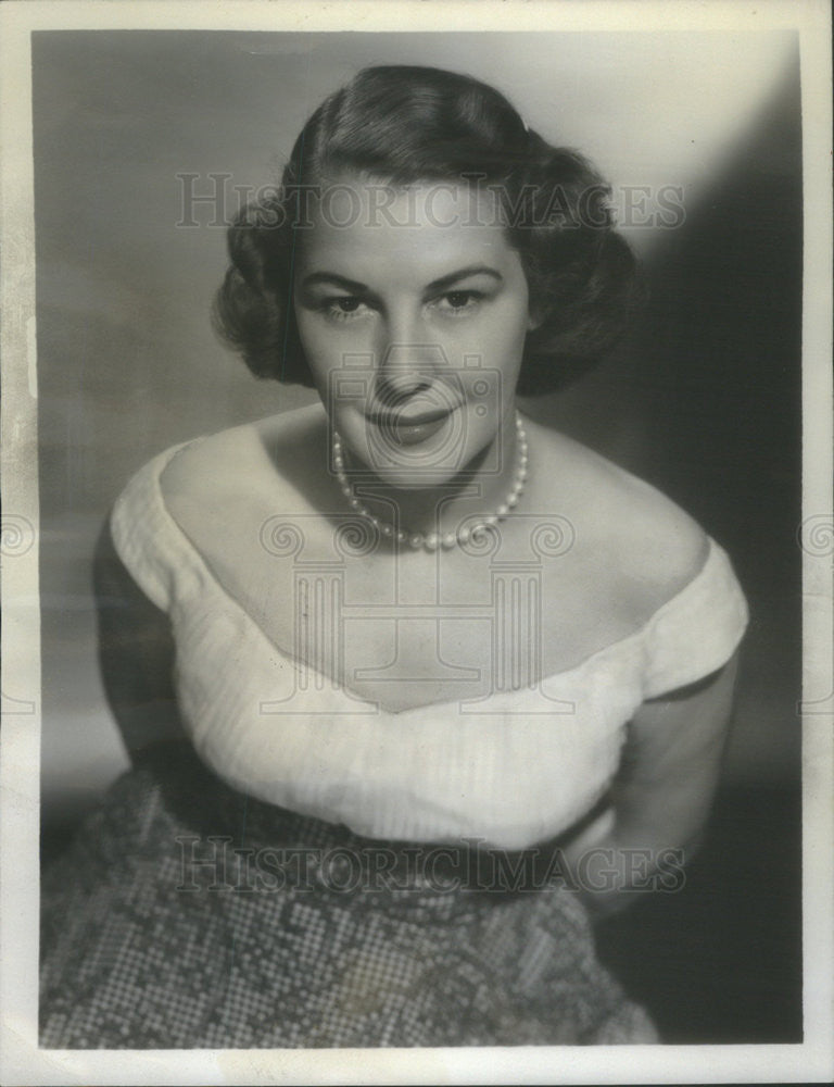 1953 Press Photo Martha Roundtree Moderates Meet The Press - Historic Images