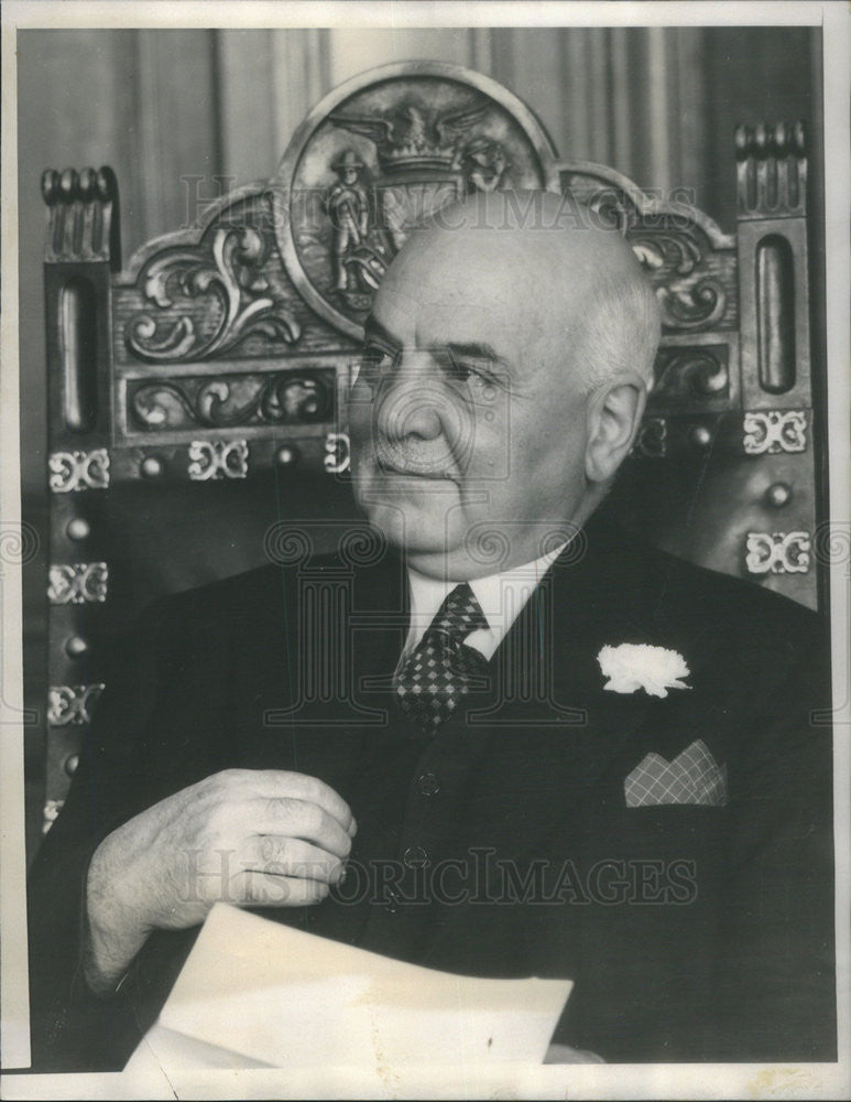 1948 Press Photo San Francisco Mayor Angelo Rossi - Historic Images