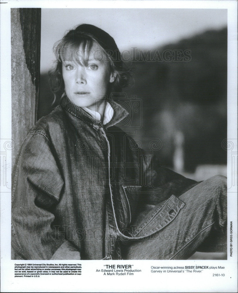 1984 Press Photo Sissy Spacek Stars In The River - Historic Images