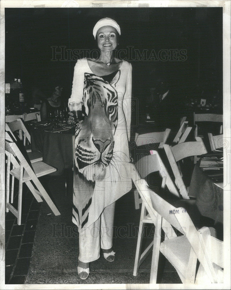 1979 Press Photo Thelma Miller at Lincoln Park Annual Zoo Ball - Historic Images