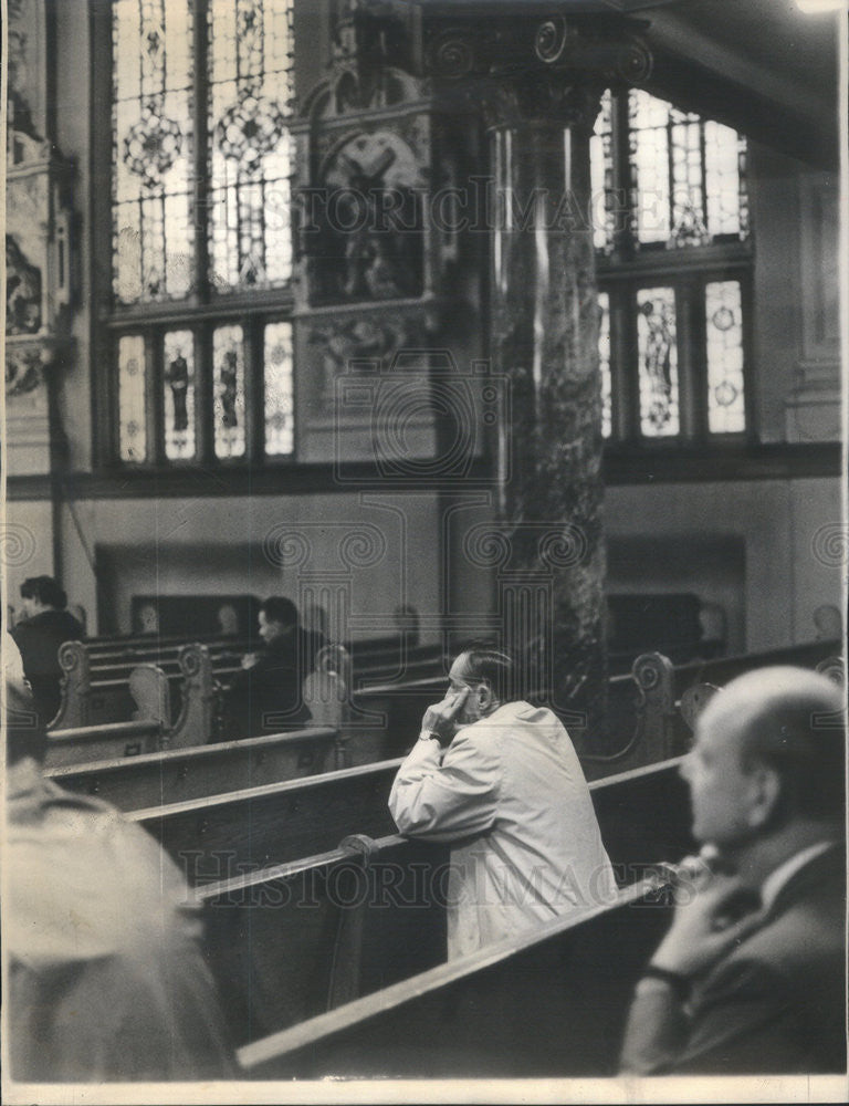 1964 Press Photo William Miller Holy Trinity Church - Historic Images