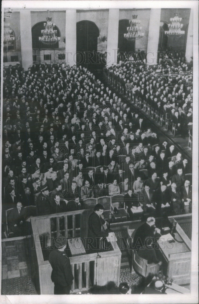 1960 Press Photo U2 pilot Francis Gary Powers testifies at his espionage trial. - Historic Images