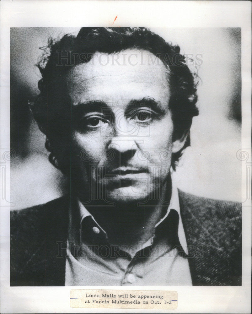 1976 Press Photo Louis Malle,film maker - Historic Images