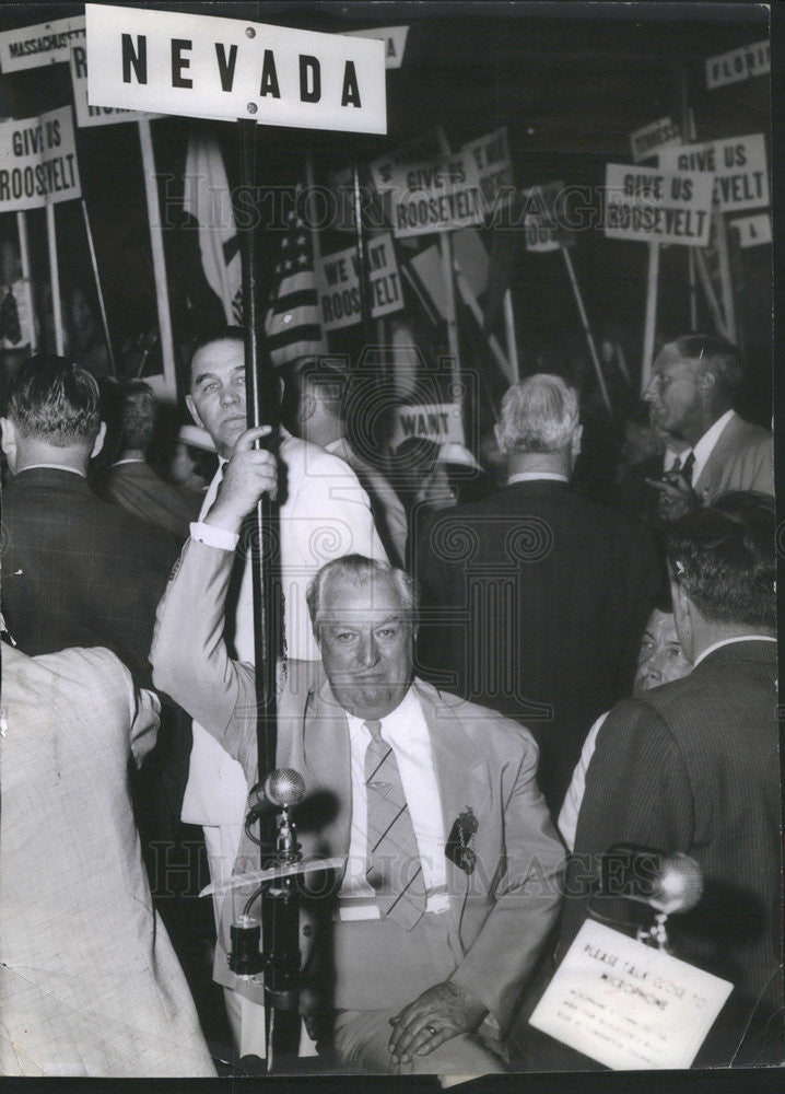 1949 Press Photo Sen Pat McConn of nevedha - Historic Images