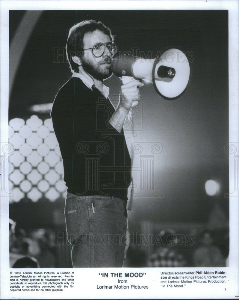 1987 Press Photo &quot;In The Mood&quot; Director Phil Alden Robinson - Historic Images