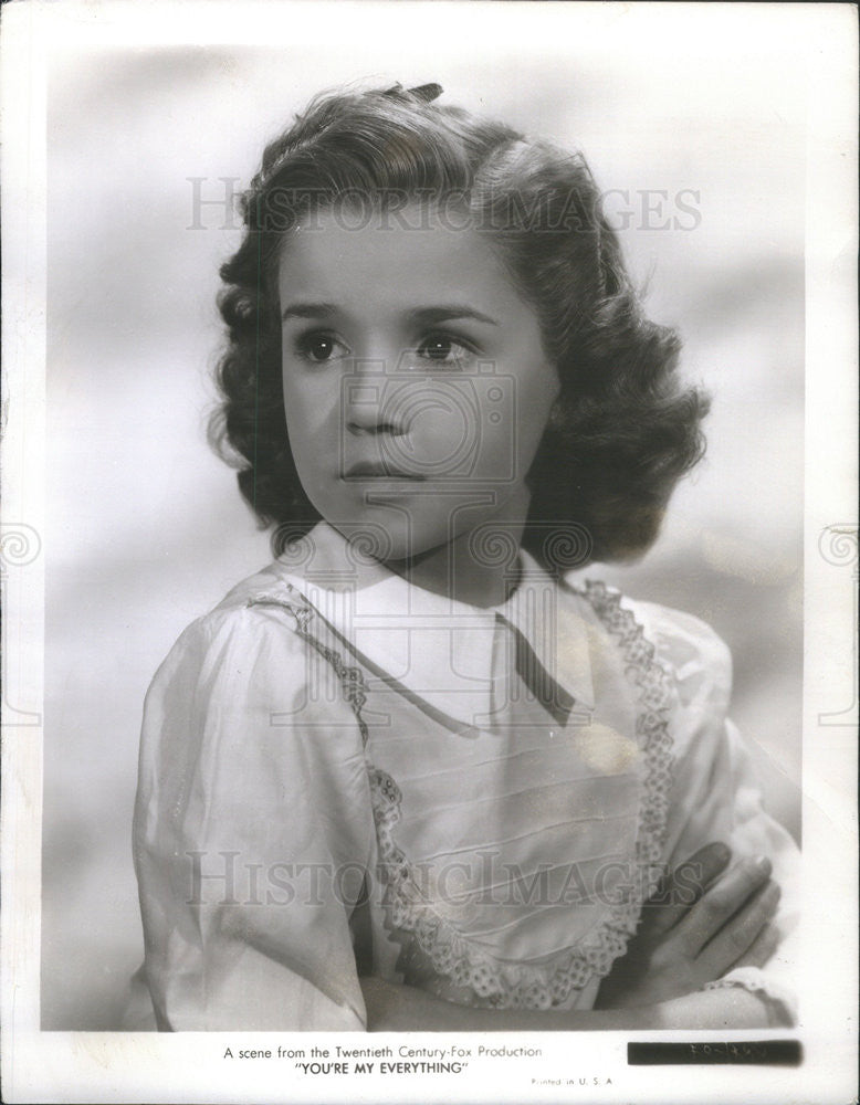 1949 Press Photo Shari Robinson Stars In You&#39;re My Everything - Historic Images