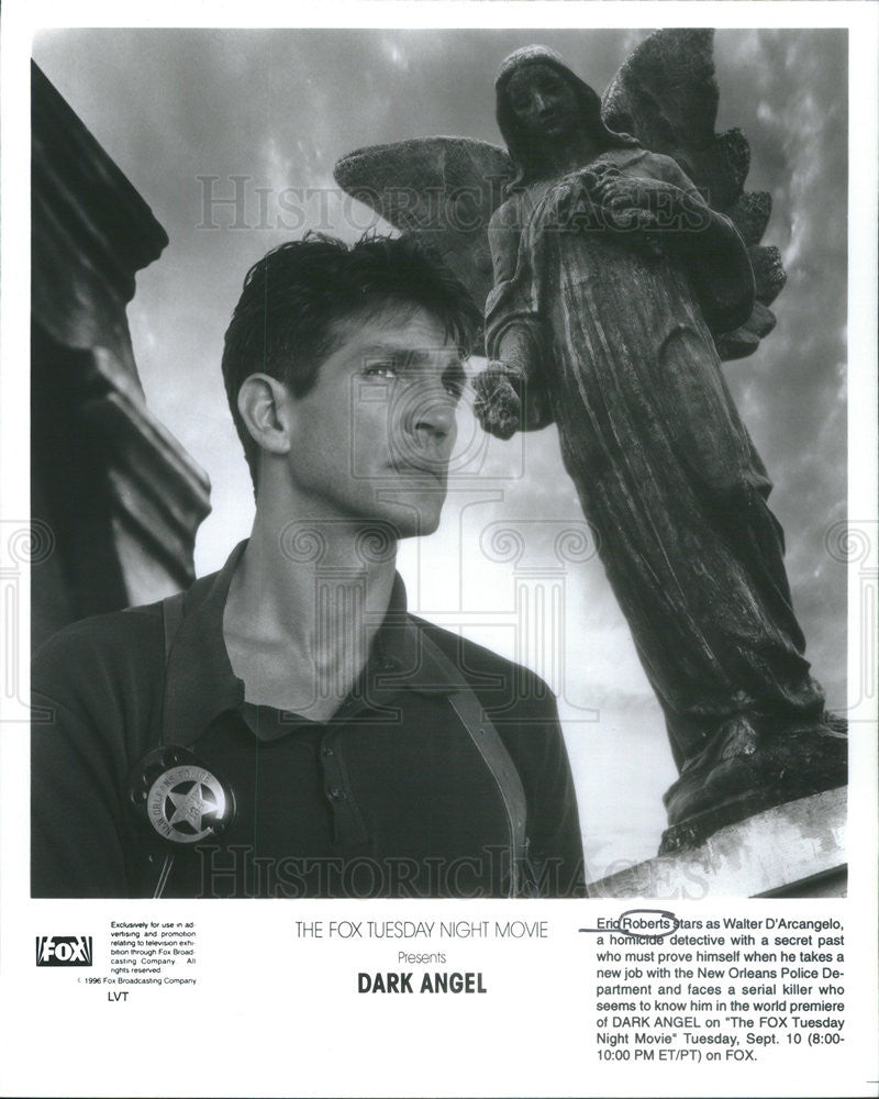 1996 Press Photo Actor Eric Roberts Dark Angel Murder Mystery - Historic Images