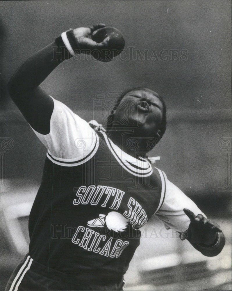 1982 Press Photo Valeta Strickland, South Shore, basketball. - Historic Images