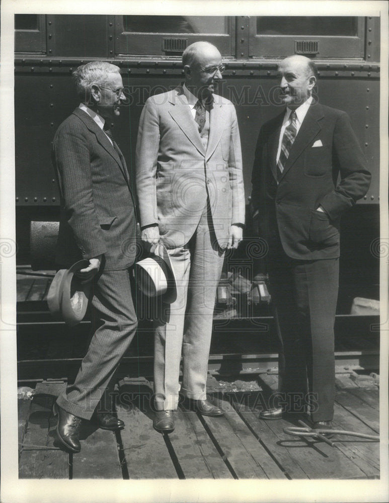 1936 Press Photo War Secretary George Dern Funeral William Standley - Historic Images