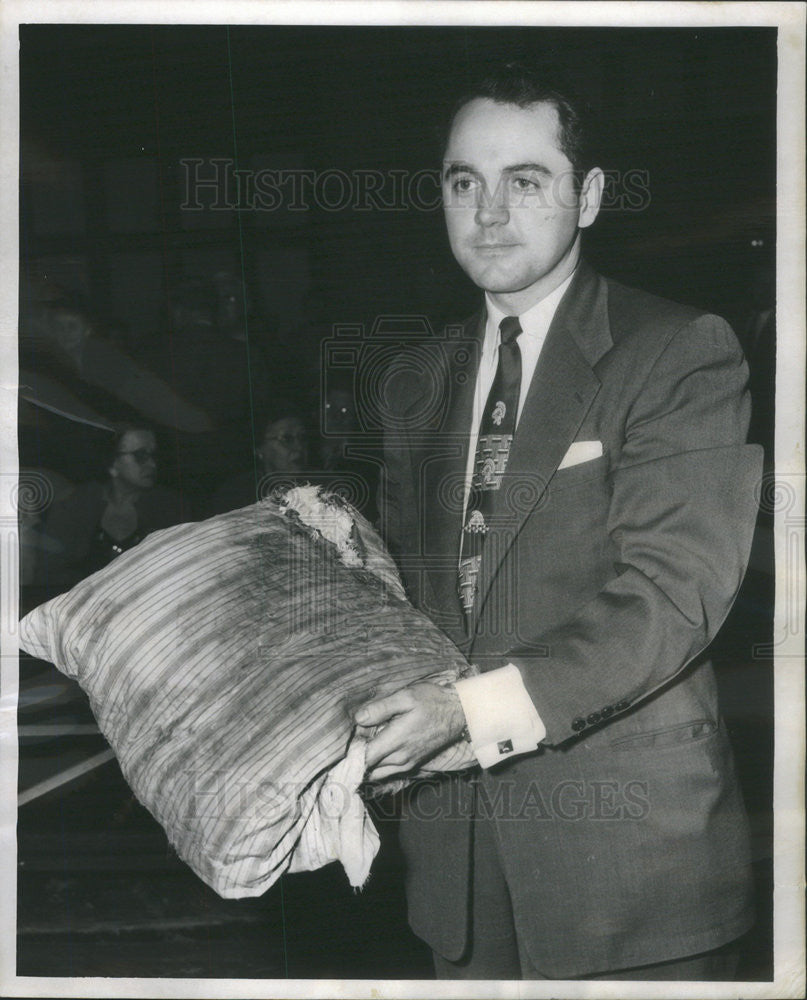 1954 Press Photo Assistant State Attorney Joseph McGovern, Ciucci Trial - Historic Images