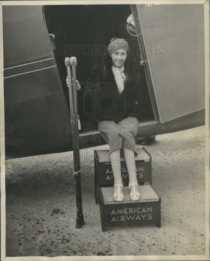 Undated Press Photo Miss Frances McGaan Infantile Paralysis Victim - Historic Images
