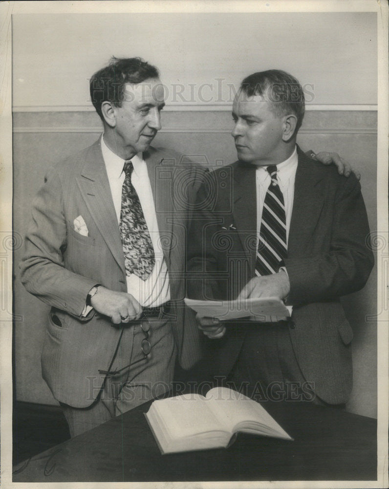 1930 Press Photo Frank Tyrrell and Atty Eugene L McGarry - Historic Images