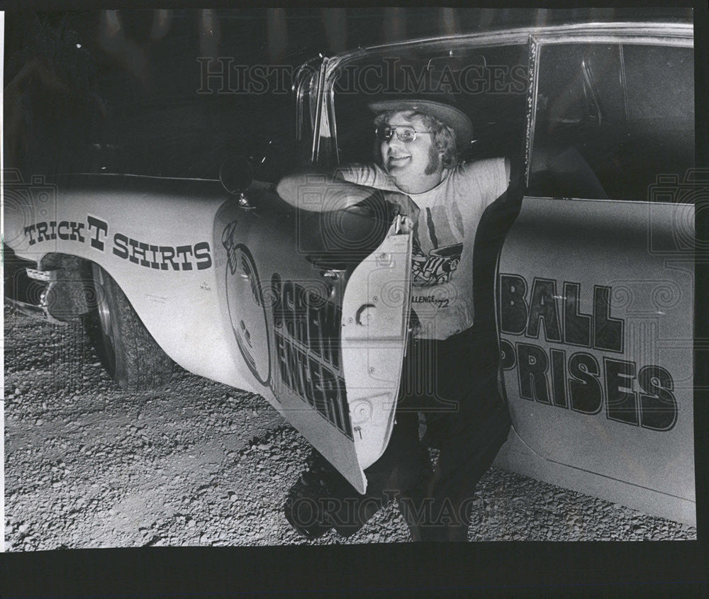 1973 Press Photo "Head of Screwball Enterprises" Pete Robinson. - Historic Images