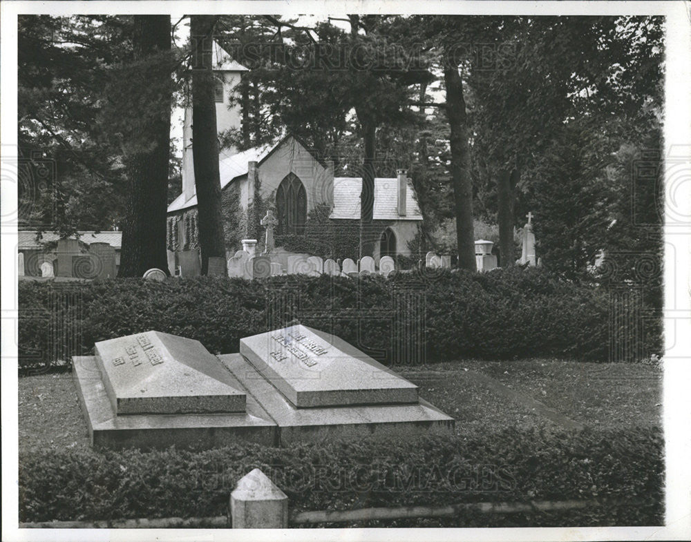 1941 Press Photo Sara Delano Roosevelt&#39;s gravesite. - Historic Images