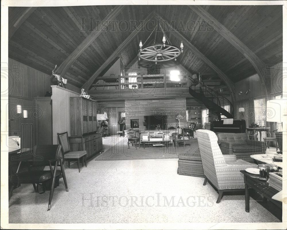 1964 Press Photo The Great Hall of Gov. William Stratton - Historic Images