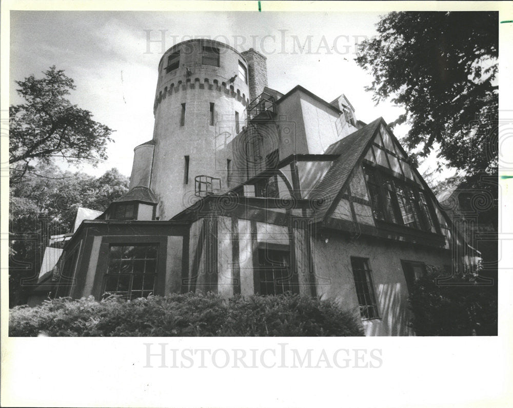 1984 Press Photo Stronghold Castle 92 Mille West of Chicago - Historic Images