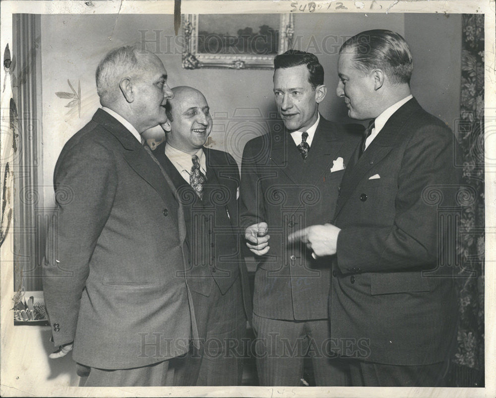 1937 Press Photo Capt. May Payne Leslie Langille Judge Joseph McGarry - Historic Images