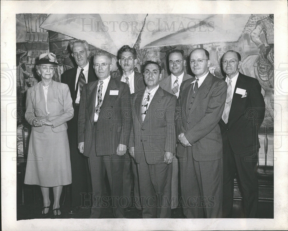 1947 Press Photo Newspaper luncheon in Chicago - Historic Images