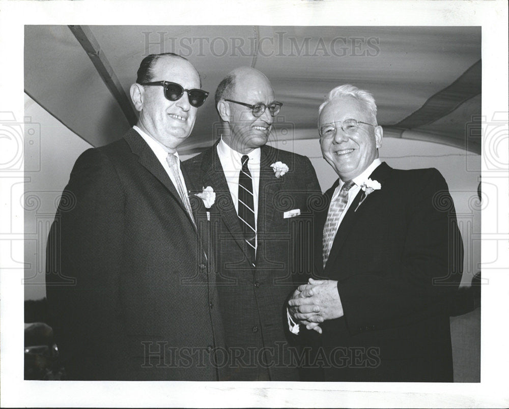 1959 Press Photo Philip Roberts, James Roosevelt, John William Chapman - Historic Images