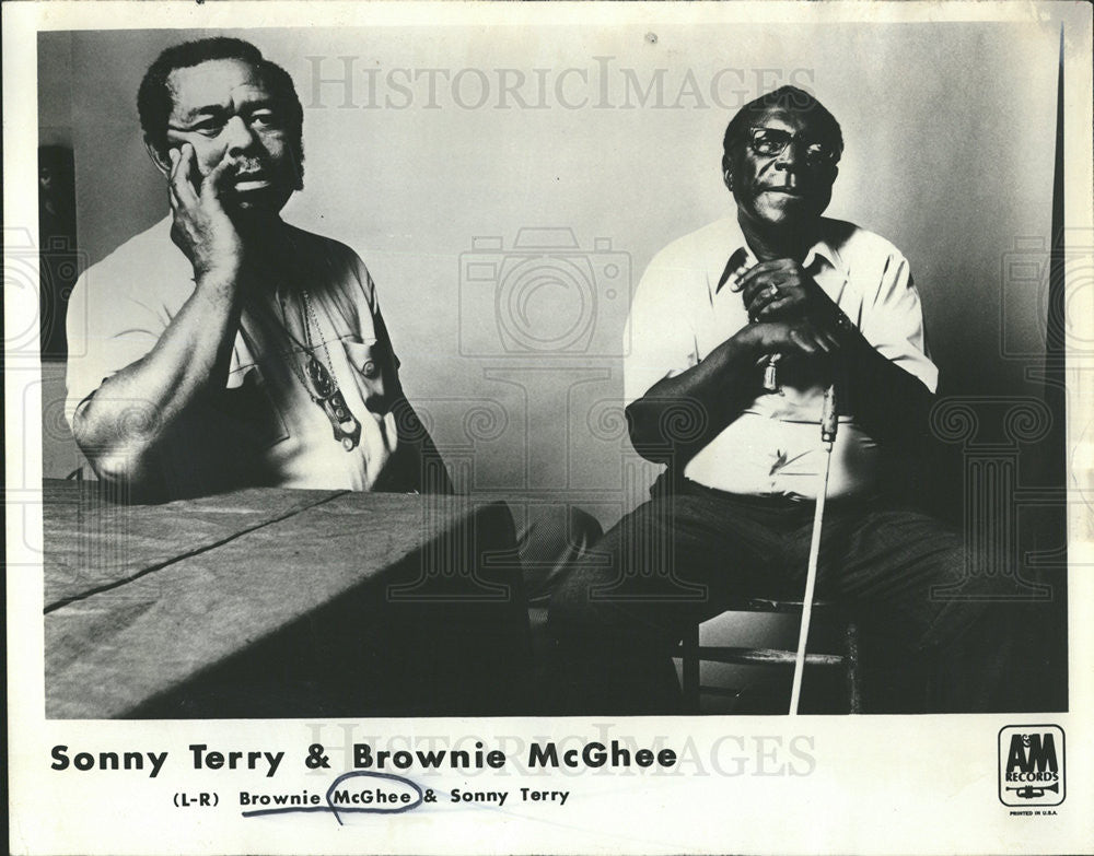 1973 Press Photo Sonny Terry and Brownie McGhee - Historic Images