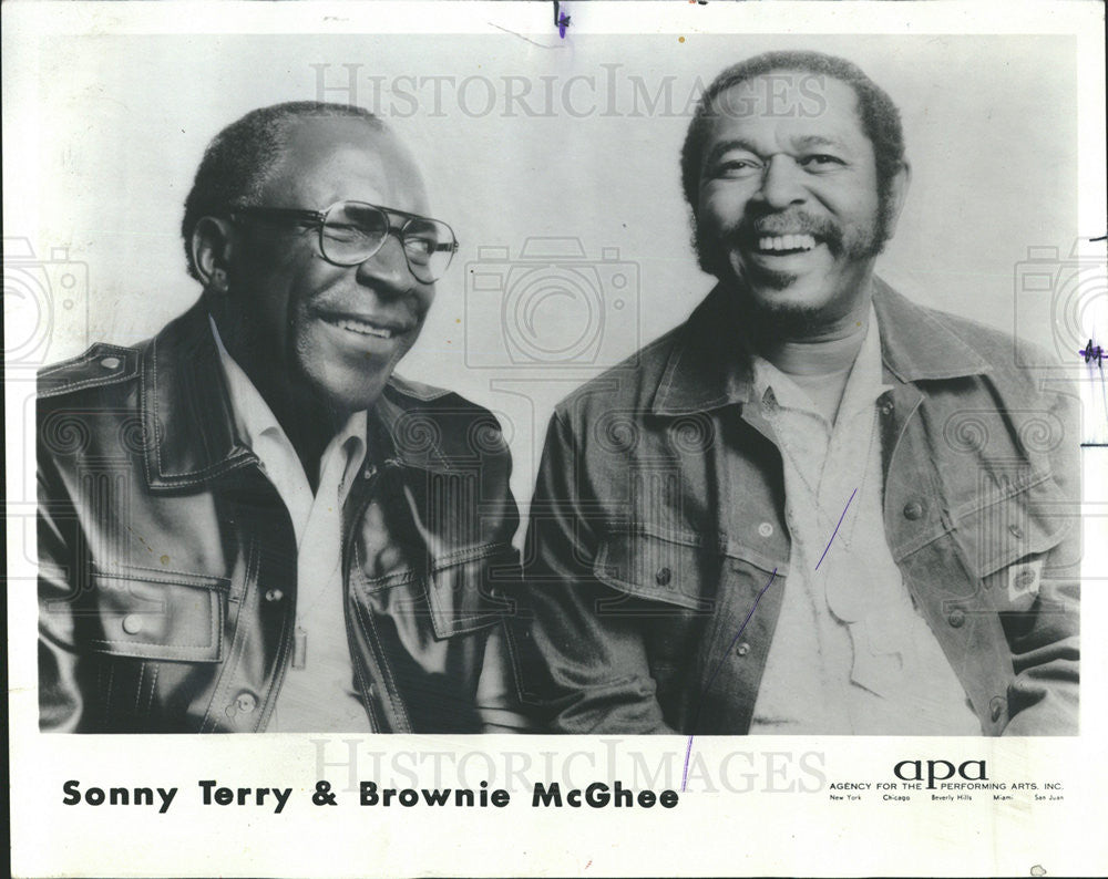 1974 Press Photo  Sonny Terry and Brownie McGhee - Historic Images