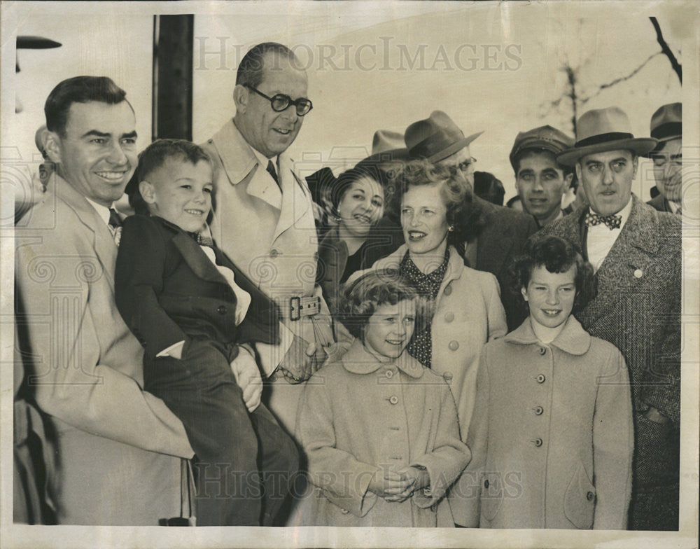 1953 Press Photo King Paul,of Greece,Queen Fredericka,Kent,Cheryl,Nanette - Historic Images