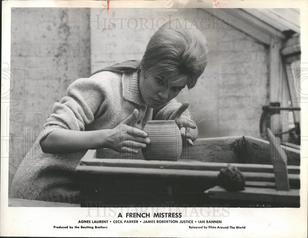 1961 Press Photo Agnes Laurent in &quot;A French Mistress&quot; - Historic Images