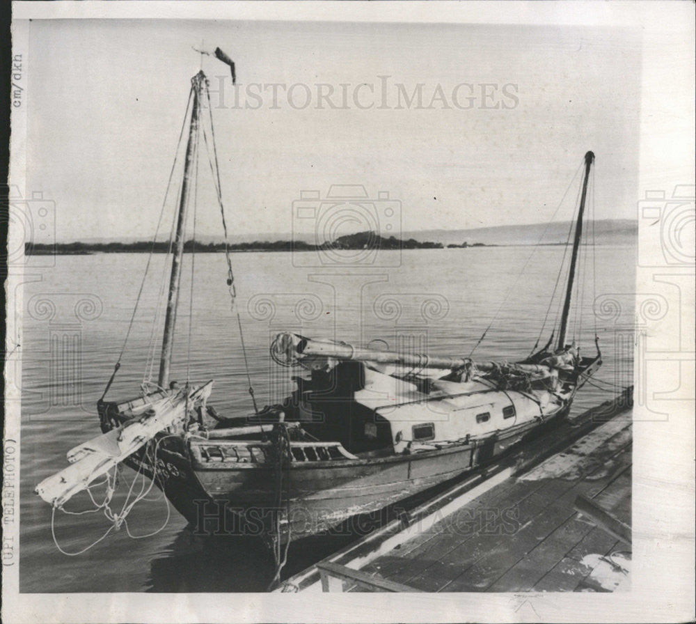 1959 Press Photo Voayage of over 7000 miles without touching land - Historic Images