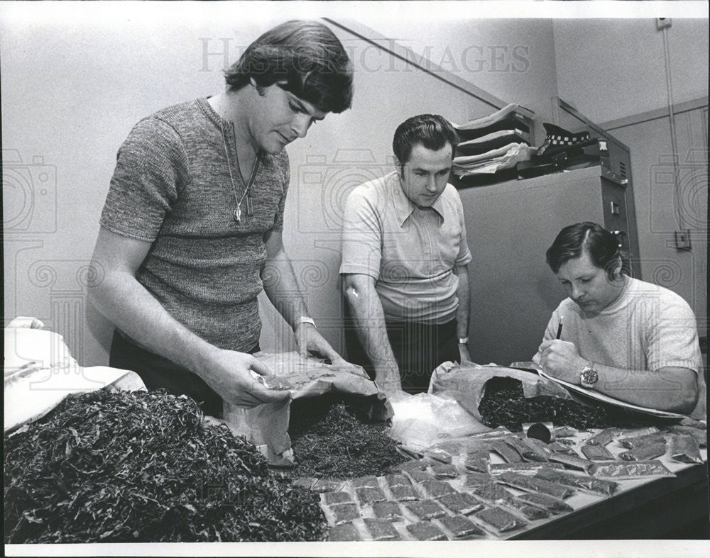 1972 Press Photo Howard Pierson Richard Clark James Berg Vice Officers - Historic Images