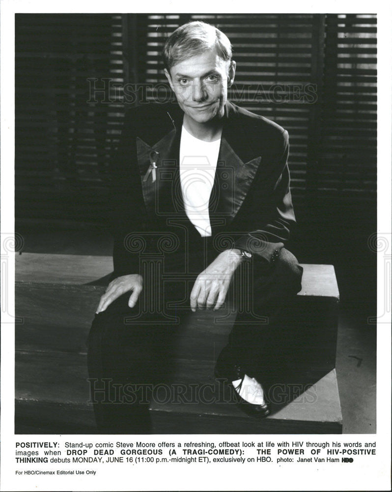 Undated Press Photo Comedian Steve Moore - Historic Images