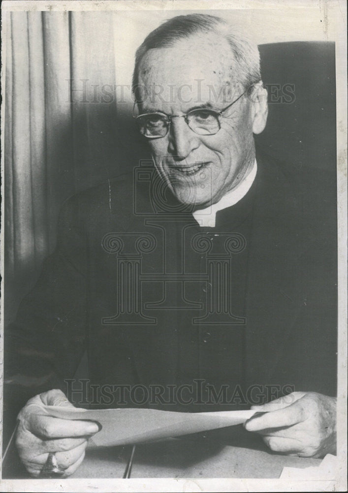 1954 Press Photo Reverend Clinton Quin Episcopal Diocese Bishop Texas - Historic Images