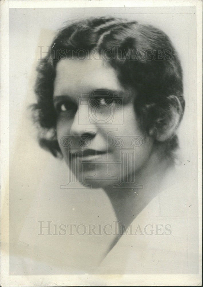 1930 Press Photo Minerva Aaronson John Baskob Engagement Son Democratic National - Historic Images