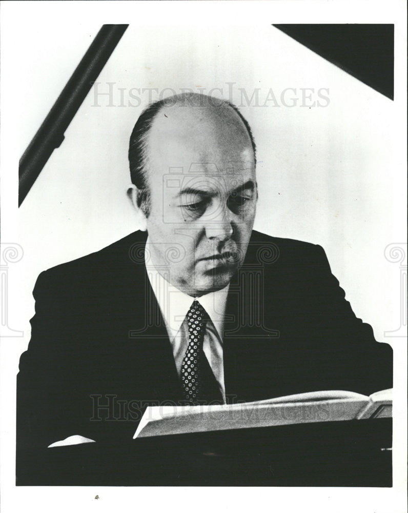 1989 Press Photo Ivan Moravec Czech Concert Pianist Orchestra Hall Allied Arts - Historic Images