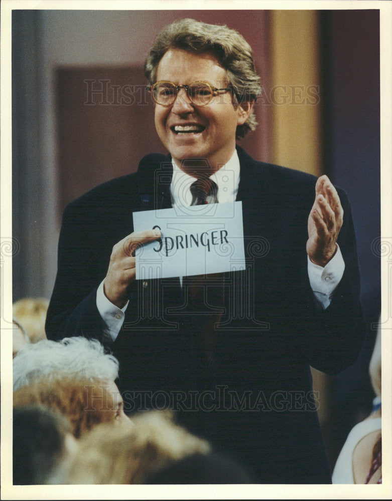 1995 Press Photo &quot;The Jerry Springer Show&quot; - Historic Images