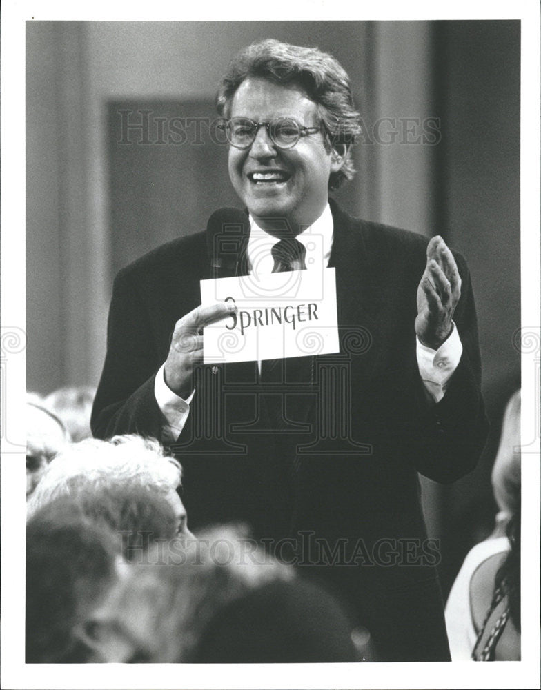 1996 Press Photo Jerry Springer - Historic Images