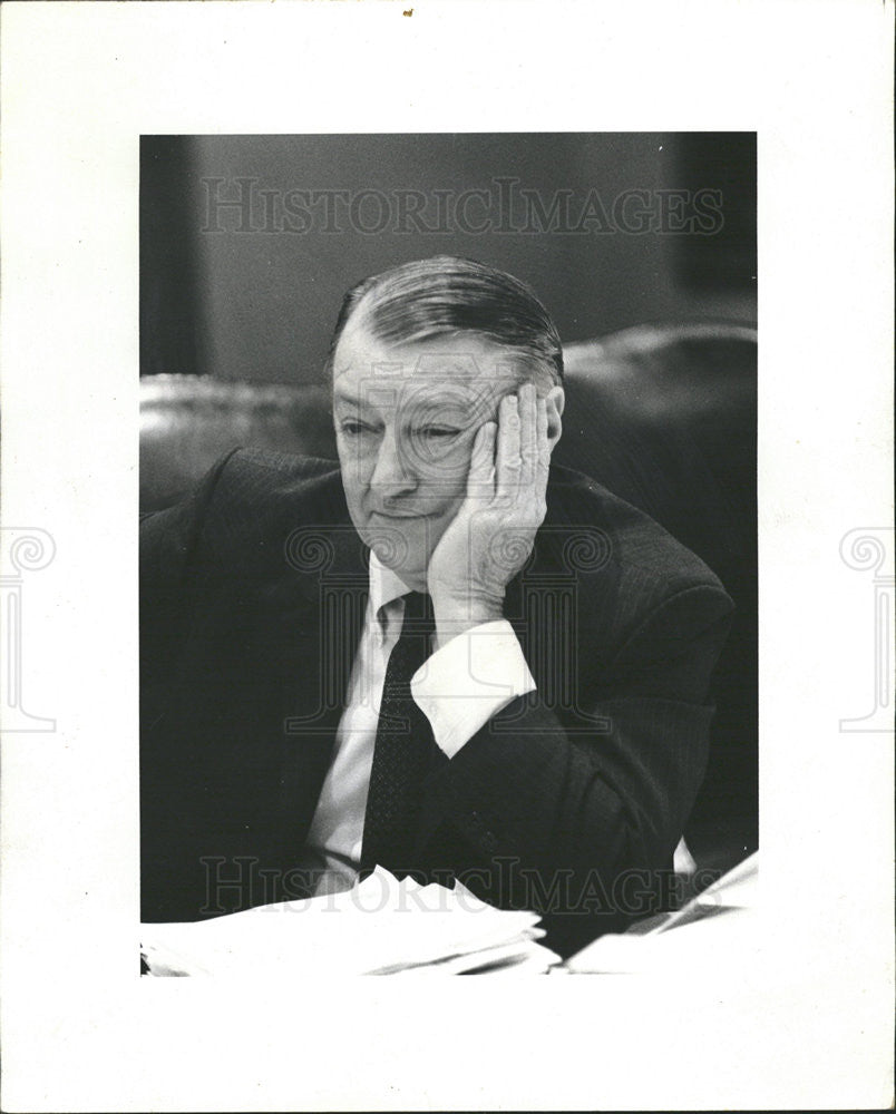 1973 Press Photo Senator Hudson R. Sours Illinois - Historic Images