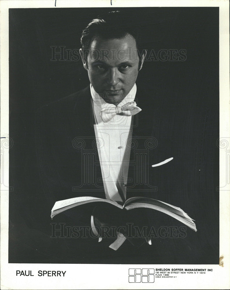 1974 Press Photo Paul Sperry Tenor opera singer - Historic Images