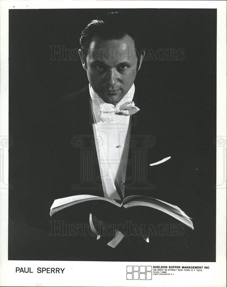 1974 Press Photo Paul Sperry tenor opera singer - Historic Images