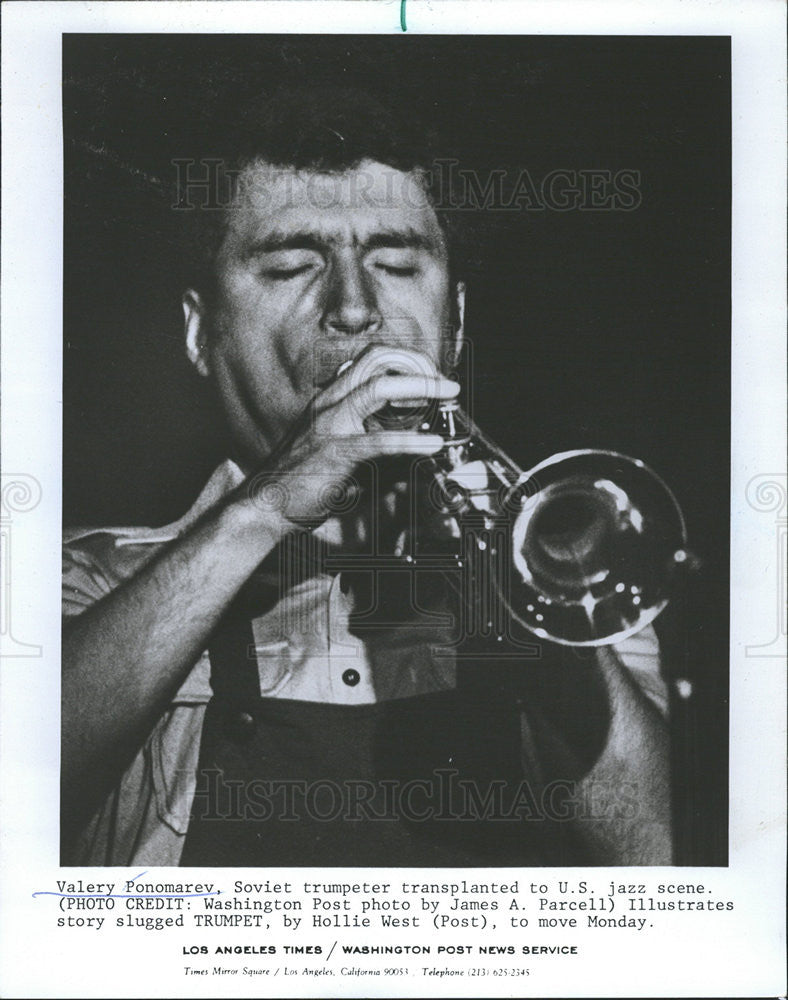 1977 Press Photo Valery Ponomarev Soviet Trumpeter Jazz - Historic Images