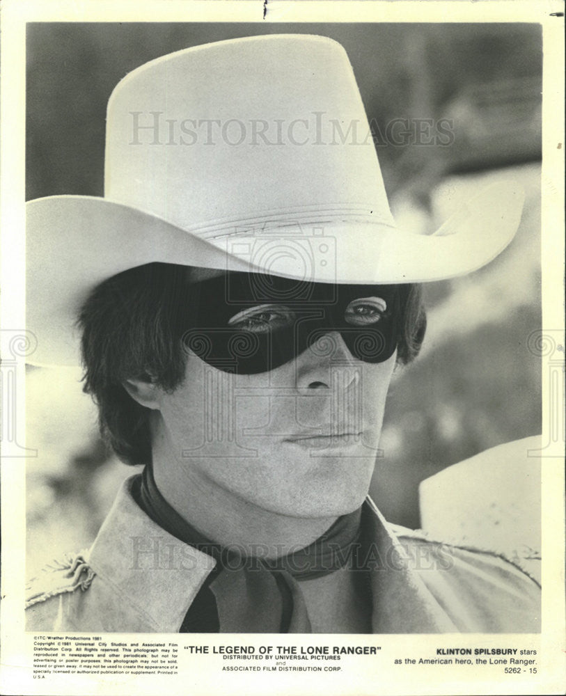 1981 Press Photo Klinton Spilsbury in The Legend Of The Lone Ranger - Historic Images