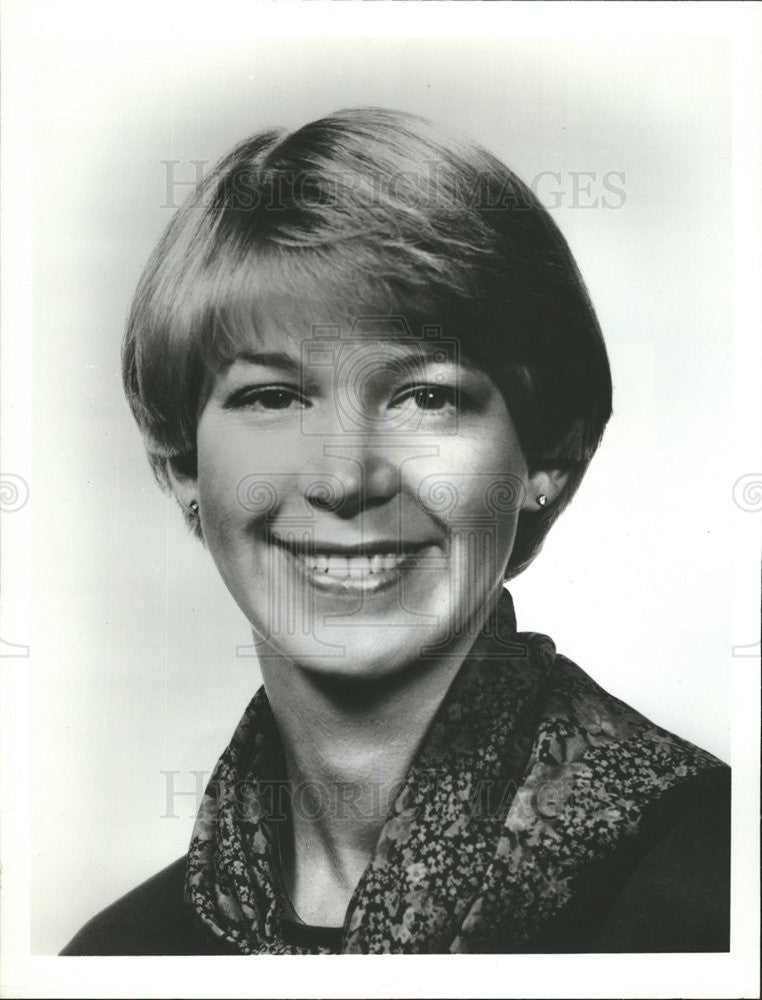 1984 Press Photo CBS News Correspondent Susan Spencer in Campaign of 1984 - Historic Images