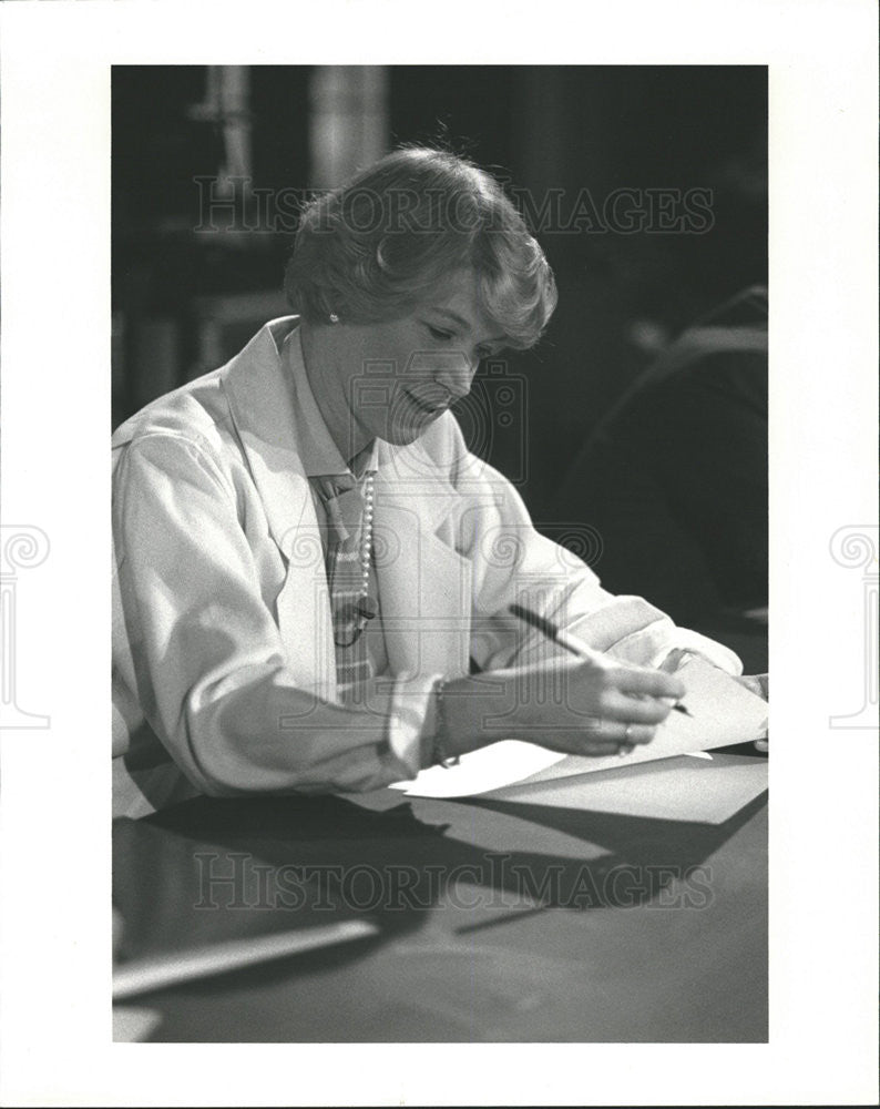 1986 Press Photo Susan Spencer News Correspondent - Historic Images