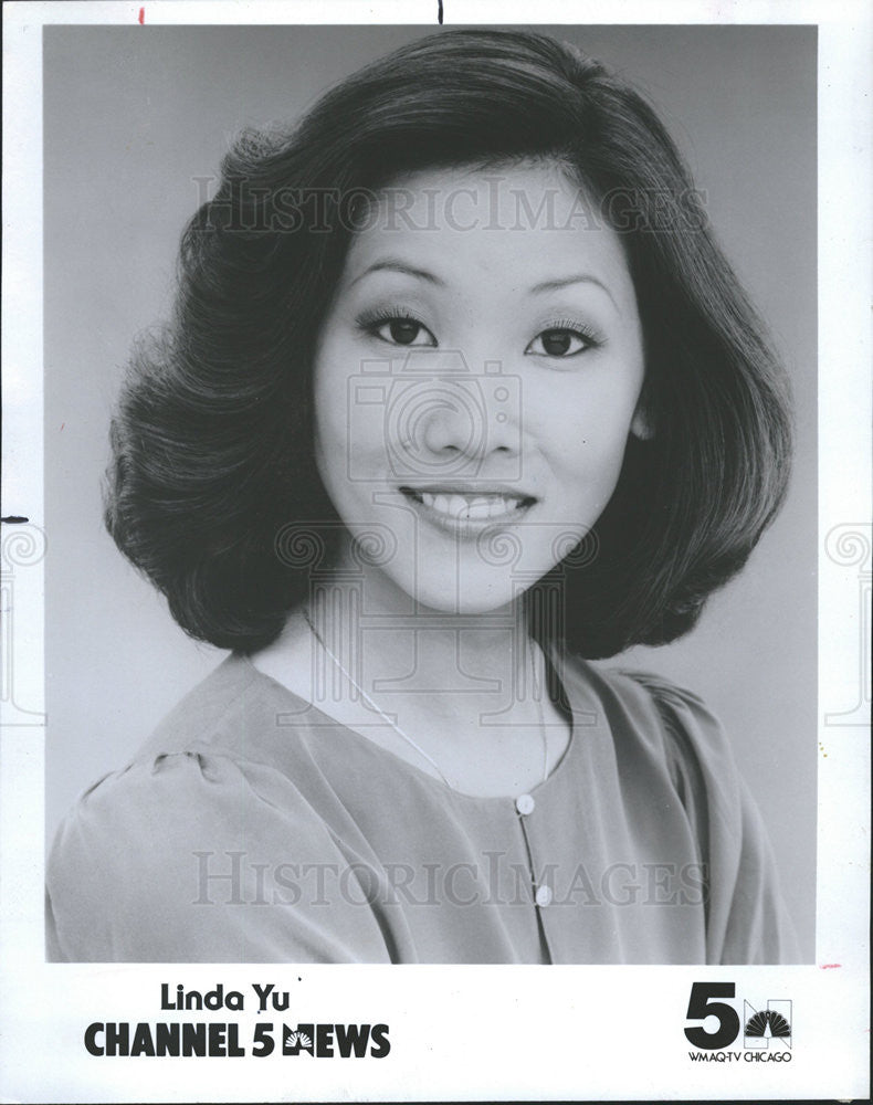 1984 Press Photo  Linda Yu news anchor for WLS-TV in Chicago - Historic Images